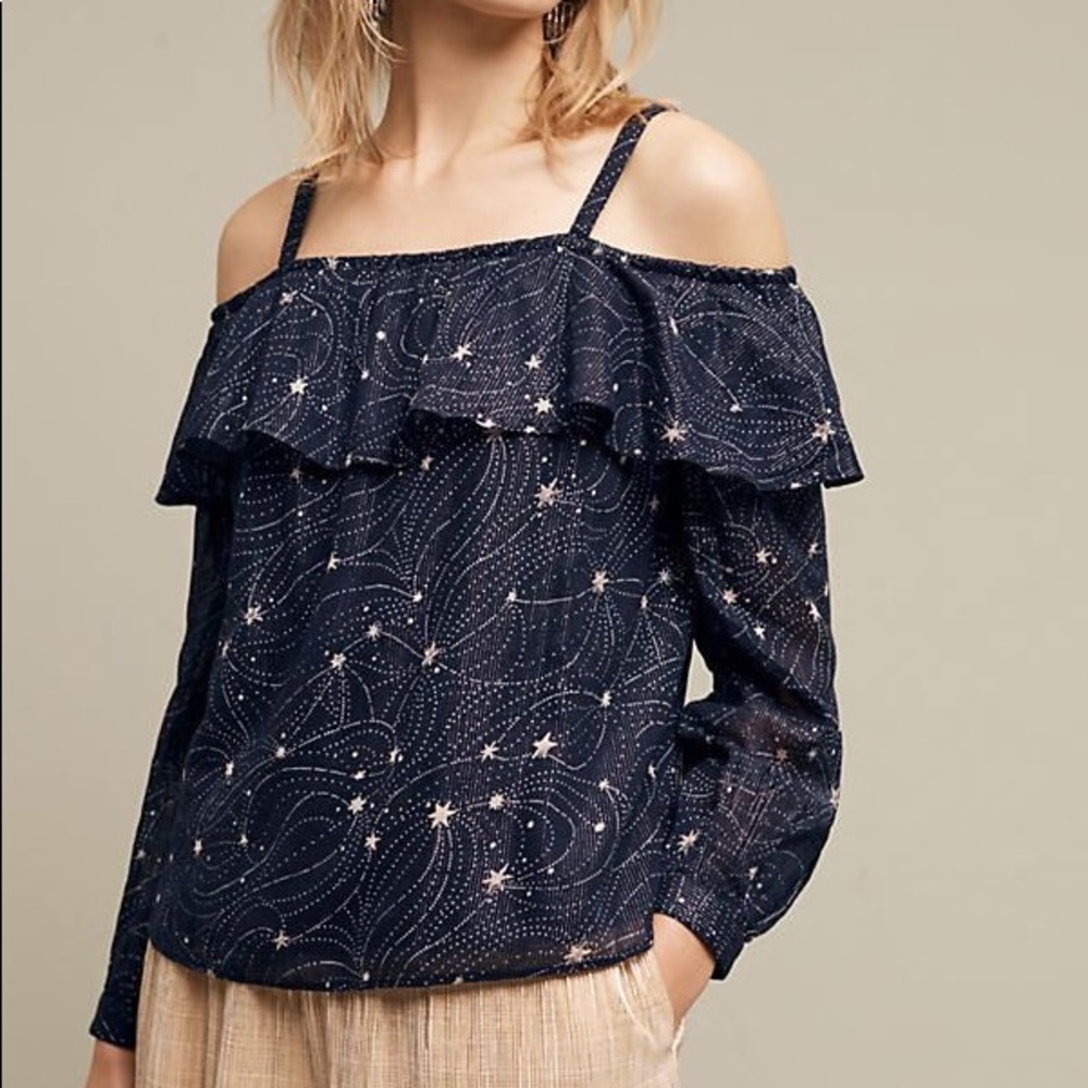 Anthropologie Floreat Starlit blouse, XS